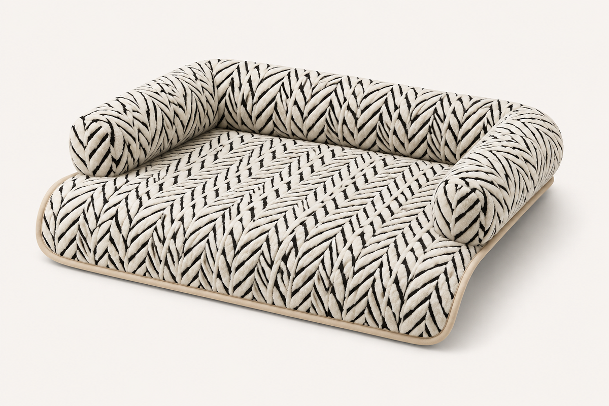 Plush Pet Sofa Bed – Soft Couch-Style Bed for Small Dogs & Cats