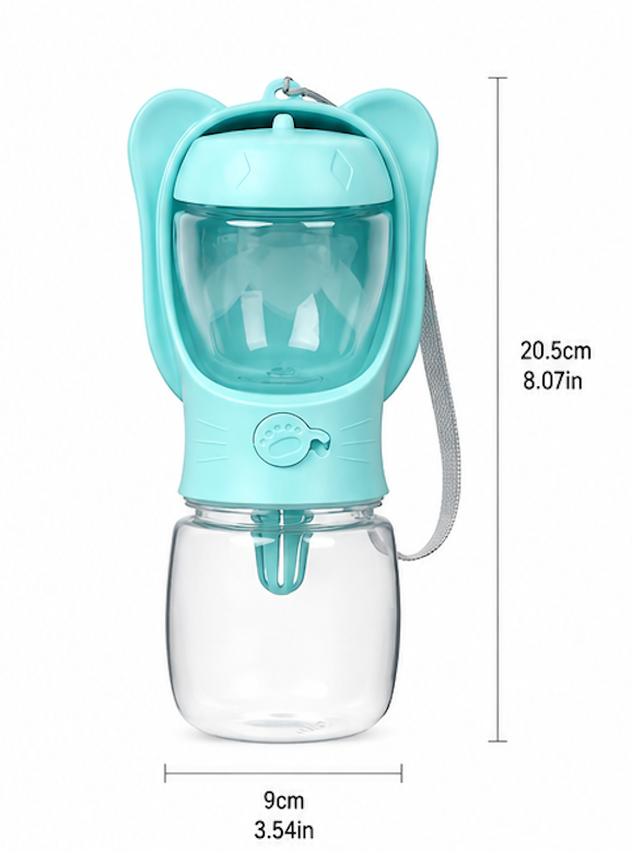 Portable Pet Water Bottle & Feeder – Leak-Proof Travel Drinking Bottle for Dogs