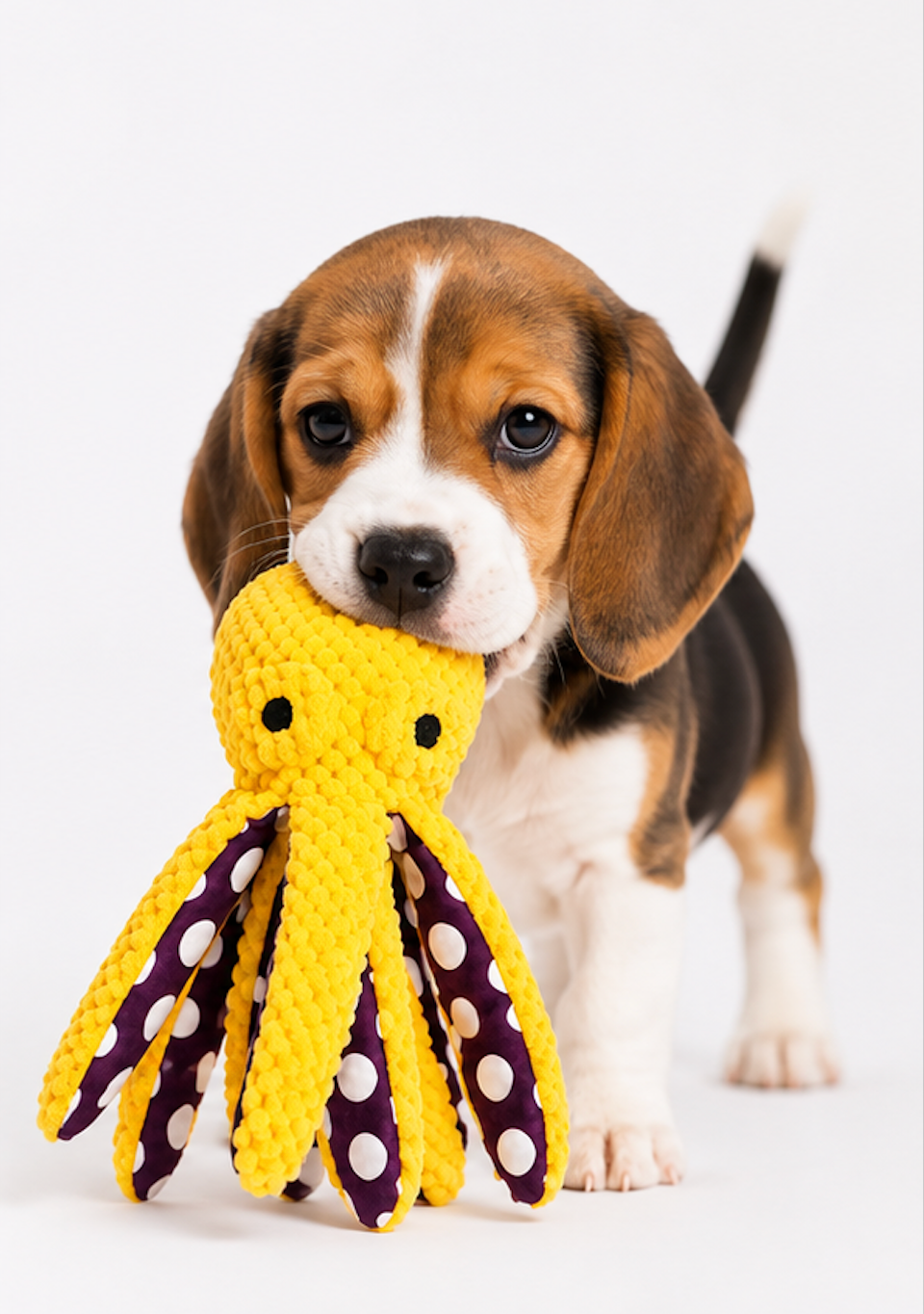 Plush Octopus Dog Toy – Soft, Squeaky Chew Toy for Dogs & Puppies