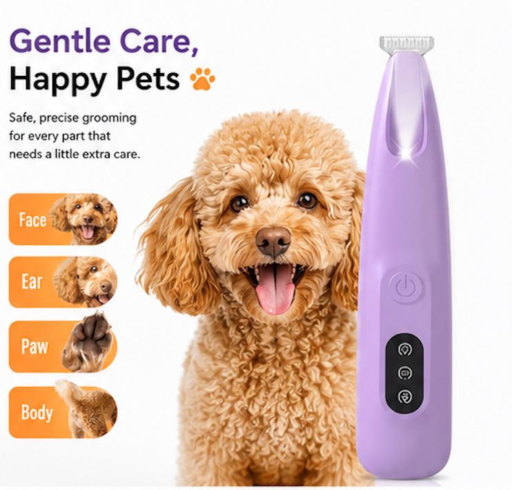 Pet Grooming Trimmer – Quiet Electric Clipper for Dogs & Cats