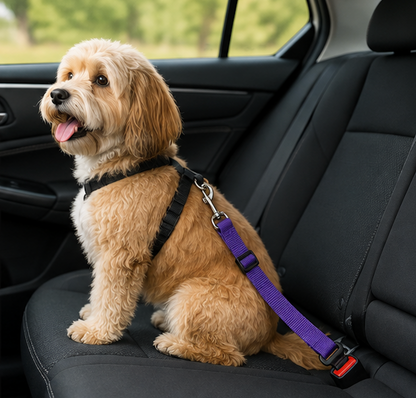 Dog Car Seat Belt – Adjustable Safety Harness for Dogs in Vehicles