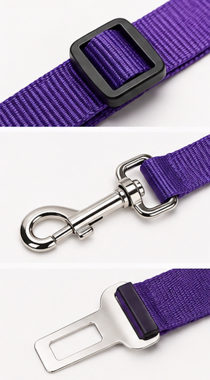 Dog Car Seat Belt – Adjustable Safety Harness for Dogs in Vehicles