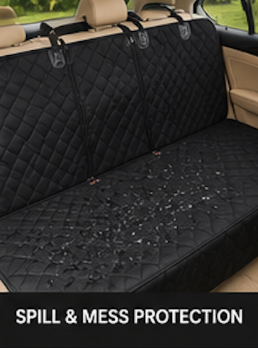 Pet Car Seat Protector – Waterproof Back Seat Cover for Dogs