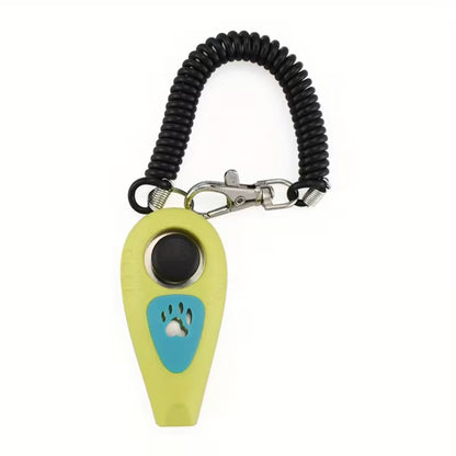 2-in-1 Dog Training Clicker & Whistle – Positive Reinforcement Pet Training Tool