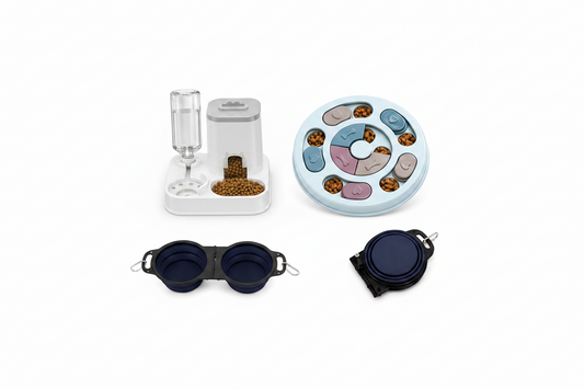 Dog Feeding Bundle – Complete Mealtime Set with Bowls & Feeding Accessories