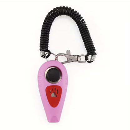 2-in-1 Dog Training Clicker & Whistle – Positive Reinforcement Pet Training Tool